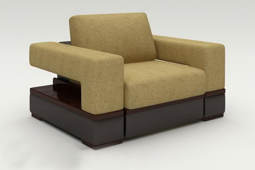 Two-Tone Armchair 3D Model