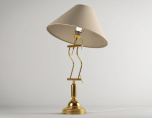 Vintage Table Lamp 3D Model