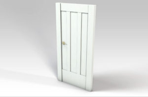 White Room Door 3D Model