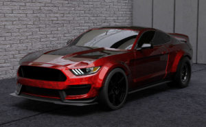 Wide Body Mustang GT350 3D Model