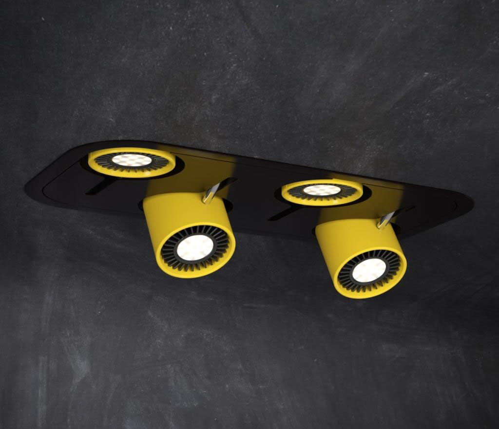 Yellow Ceiling Lamp 3D Model