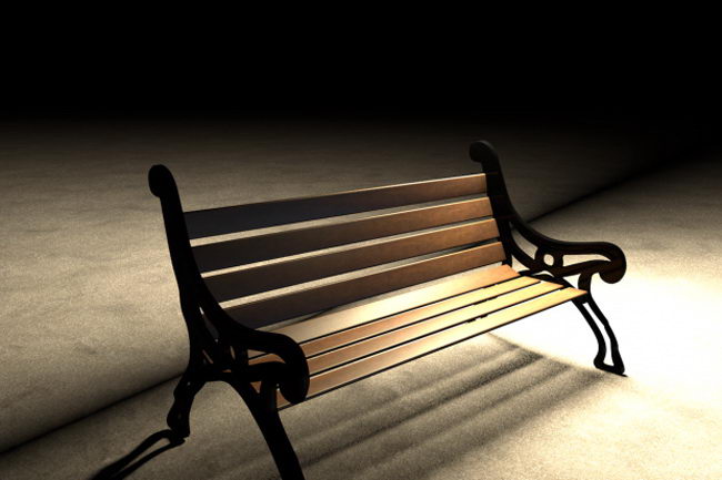 Park Bench 3D Model