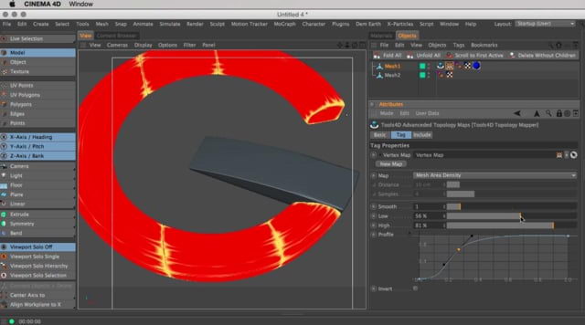 Topology Vertex Maps Plugin for Cinema 4D